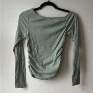 Wild Fable Light Green Ruched Blouse